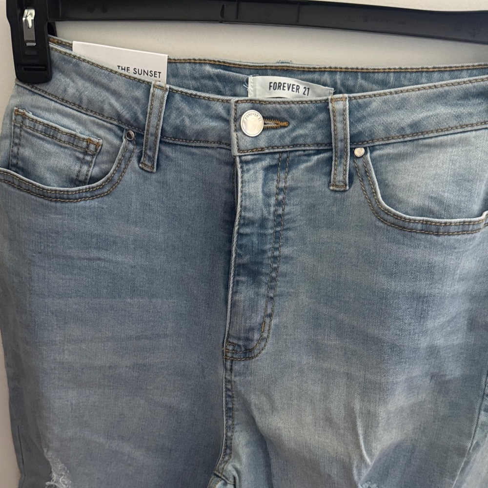 Forever 21 Sky Blue Denim Pants